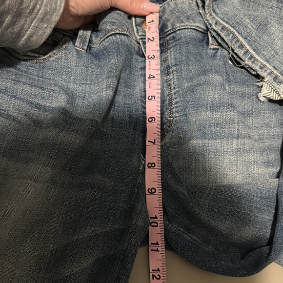 White House Black Market Womens Size 16 The Straight Distressed Denim Blue Jeans - Picture 9 of 10